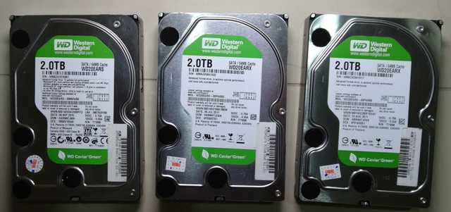 3顆2TB硬碟 (WD綠標*3)