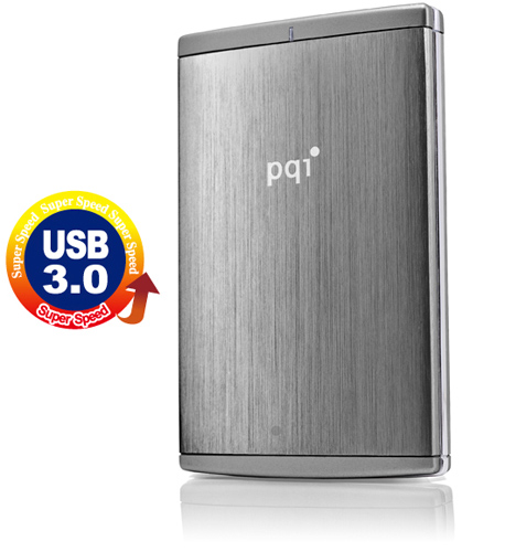 PQI USB 3.0 行動硬碟 H566 500GB x2