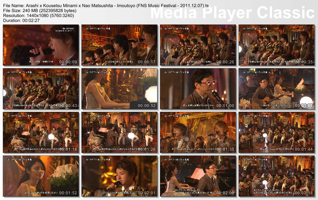 Arashi x Kousetsu Minami x Nao Matsushita - Imoutoyo (FNS Music Festival - 2011..jpg