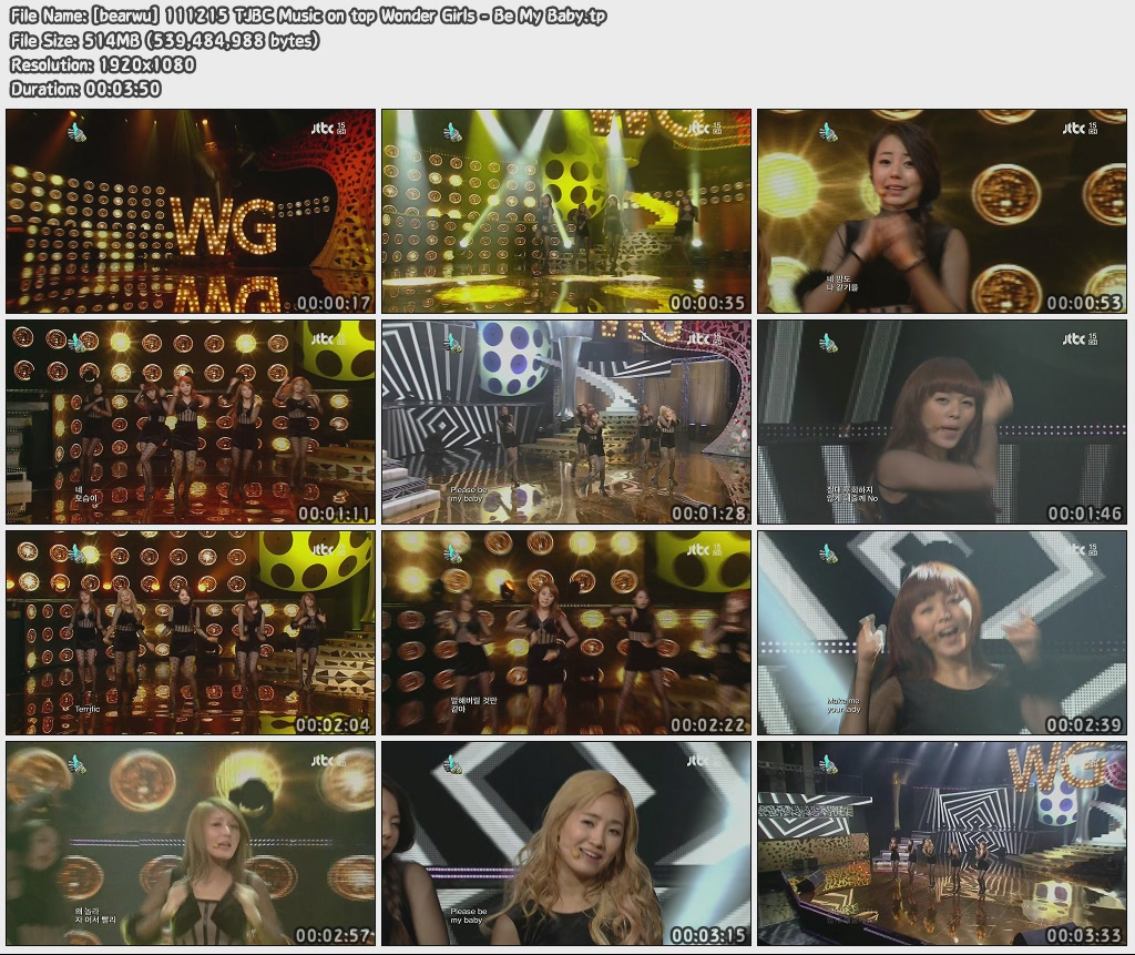 [bearwu] 111215 TJBC Music on top Wonder Girls - Be My Baby.jpg