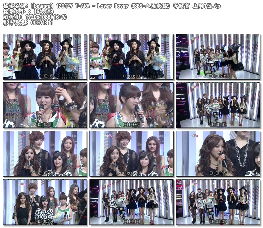 [bearwu] 120129 T-ARA - Lovey Dovey (SBS-人氣歌謠) 等候室 上周1位.tp.jpg