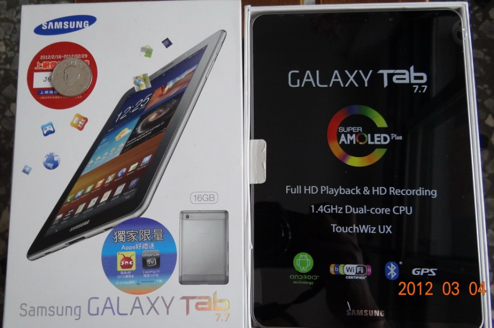 全新Samsung Galaxy Tab 7.7 雙核P6800-3G版[現省三千元]