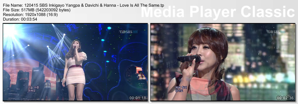 120415 SBS Inkigayo Yangpa & Davichi & Hanna - Love Is All The Same.tp_thumbs_[2.jpg