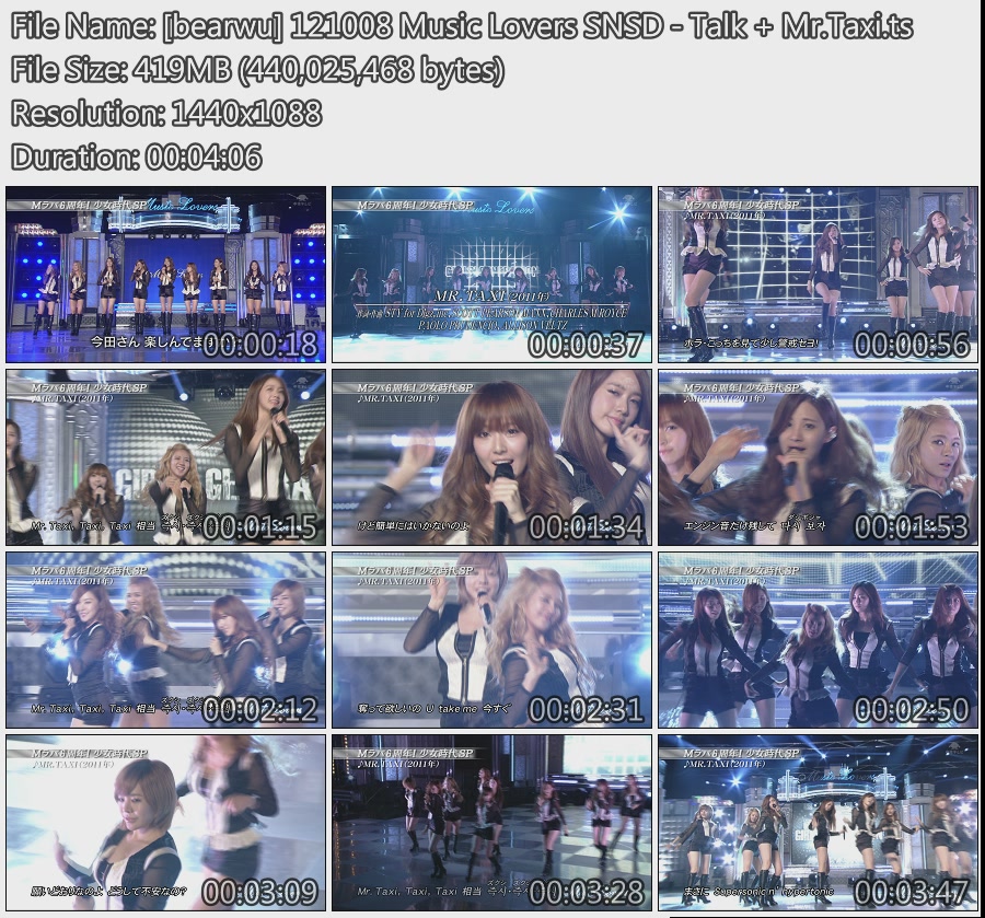 [bearwu] 121008 Music Lovers SNSD - Talk   Mr.Taxi.jpg