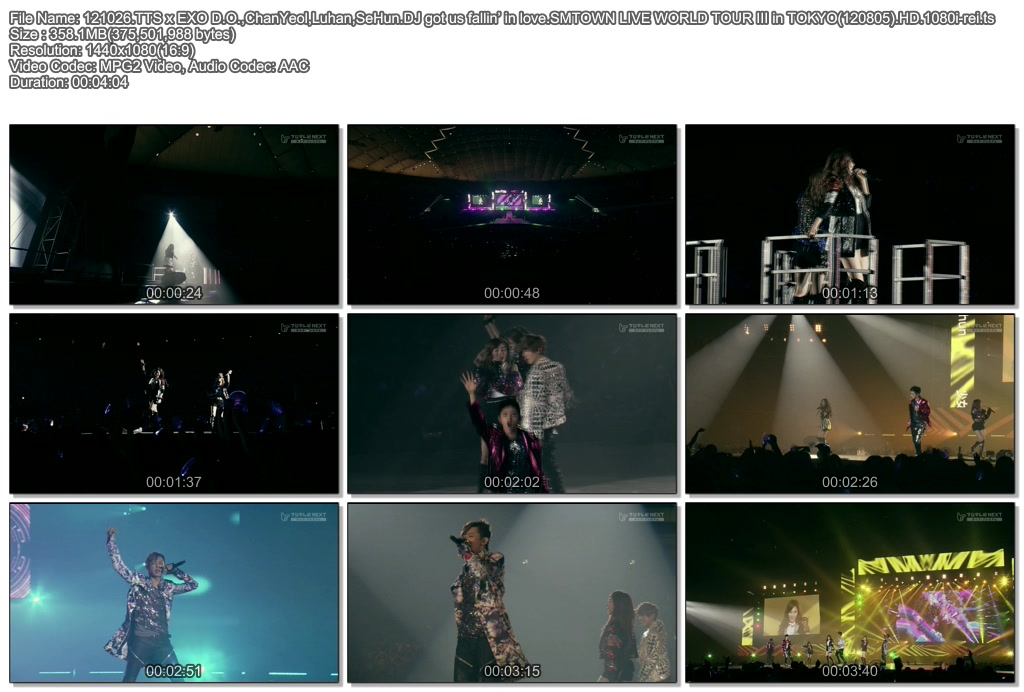 121026.TTS x EXO D.O.,ChanYeol,Luhan,SeHun.DJ got us fallin’ in love.SMTOWN LIV.jpg