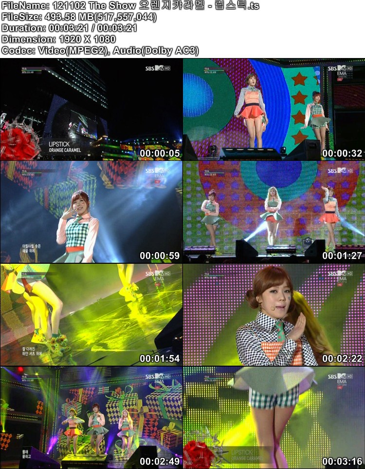 121102 The Show 오렌지캬라멜 - 립스틱.ts.jpg