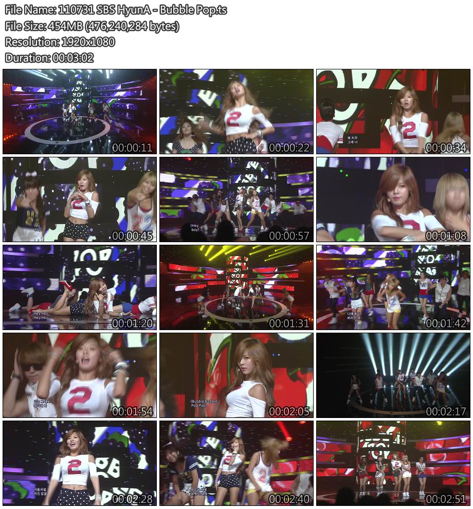 110731 SBS HyunA - Bubble Pop.jpg