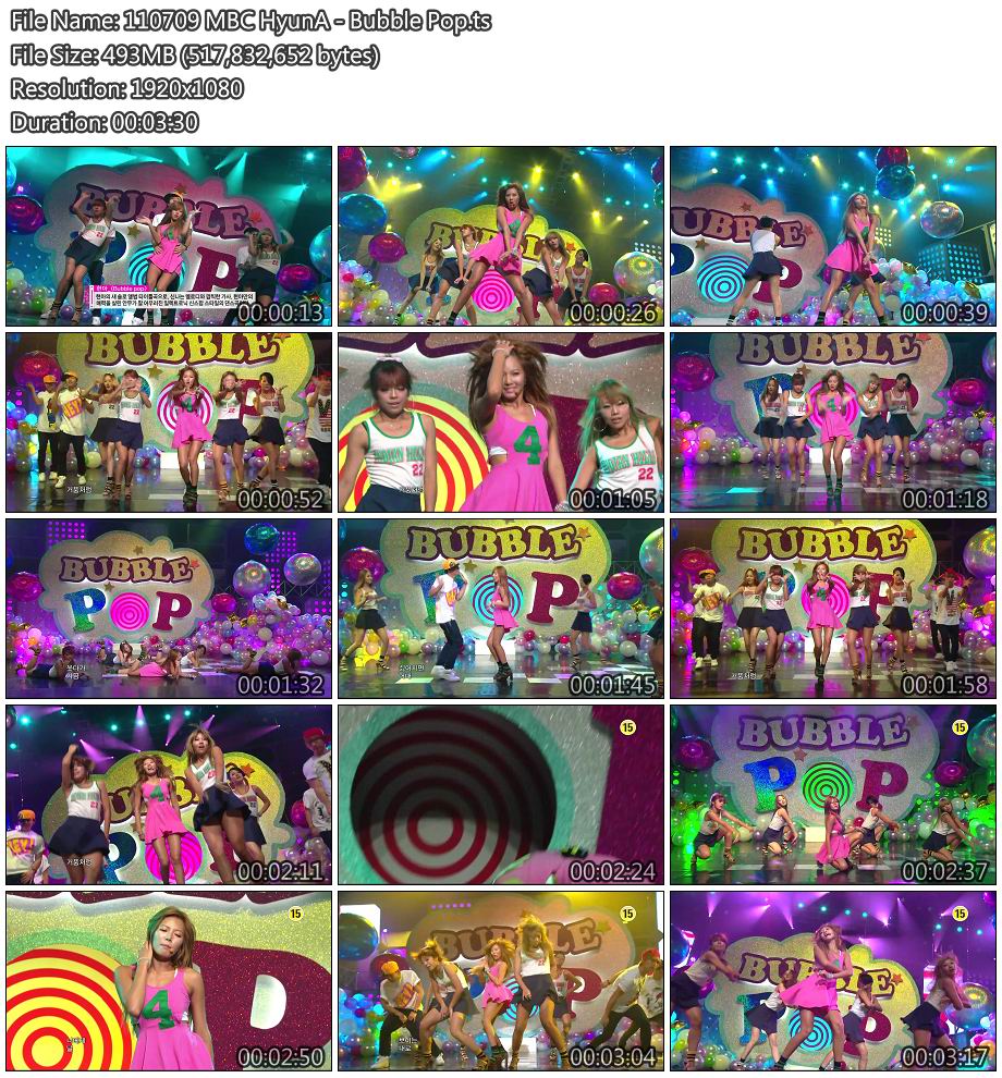 110709 MBC HyunA - Bubble Pop.jpg