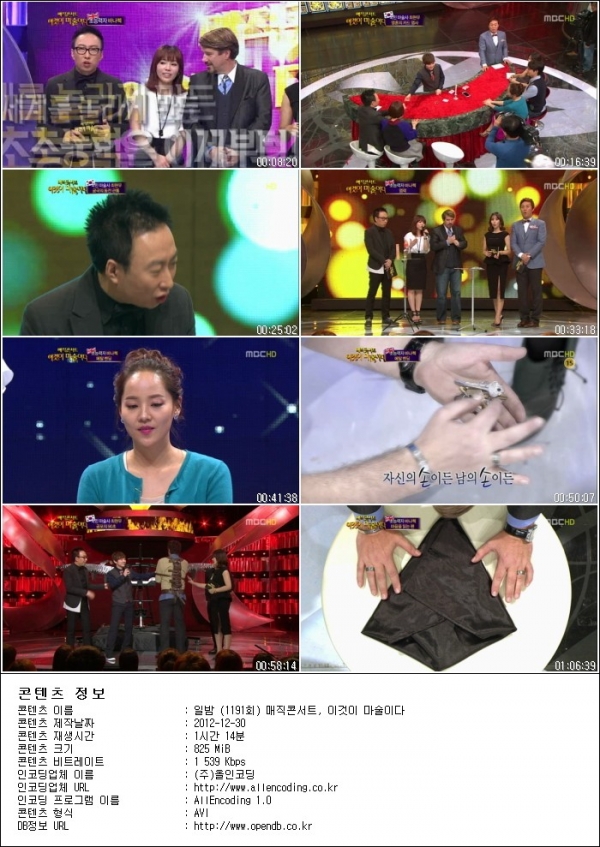 일밤.E1191.매직콘서트, 이것이 마술이다.121230.HDTV.XViD-HANrel.avi.jpg