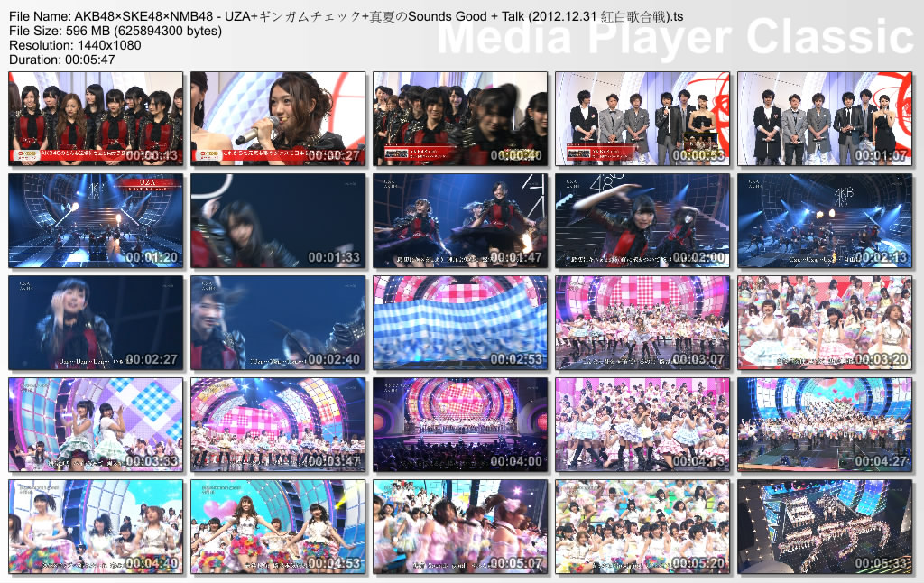 AKB48×SKE48×NMB48 - UZA ギンガムチェック 真夏のSounds Good   Talk (2012.12.31 .jpg