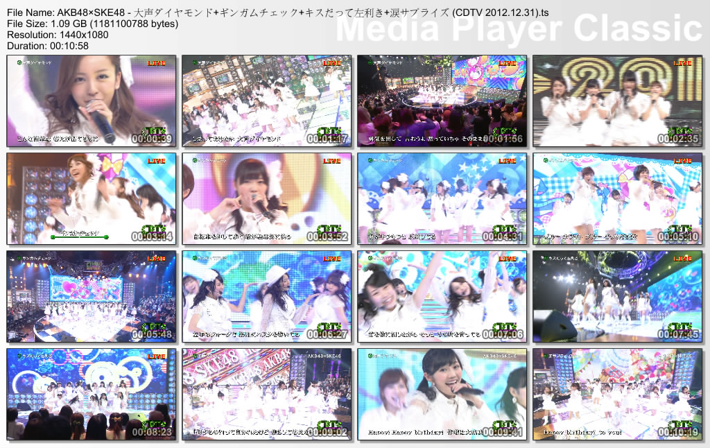 AKB48×SKE48 - 大声ダイヤモンド ギンガムチェック キスだって左利き 涙サプライズ (.jpg