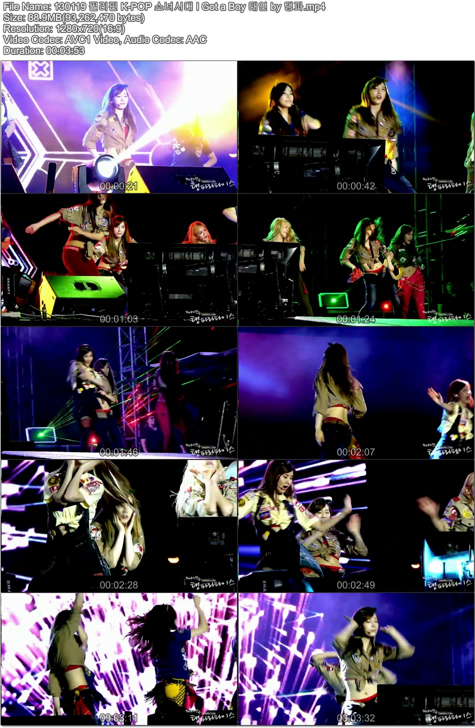 130119 필리핀 K-POP 소녀시대 I Got a Boy 태연 by 탱파.mp4.jpg