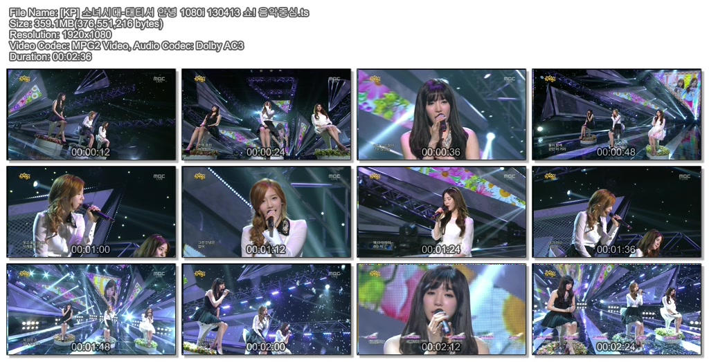 [KP] 소녀시대-태티서 안녕 1080i 130413 쇼! 음악중심.ts.jpg