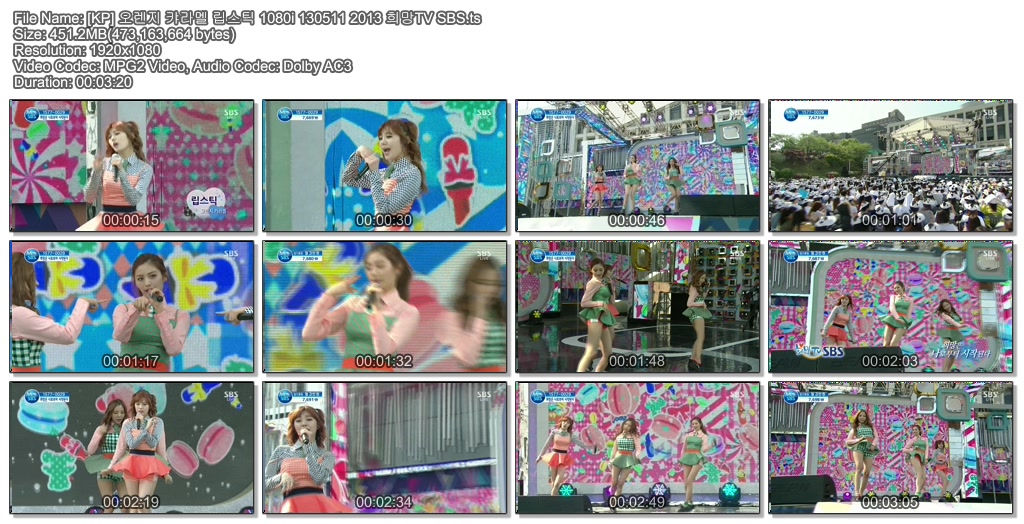 [KP] 오렌지 캬라멜 립스틱 1080i 130511 2013 희망TV SBS.ts.jpg