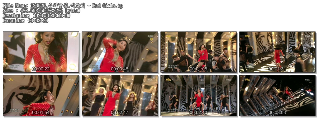 130525.음악중심.이효리 - Bad Girls.tp.jpg