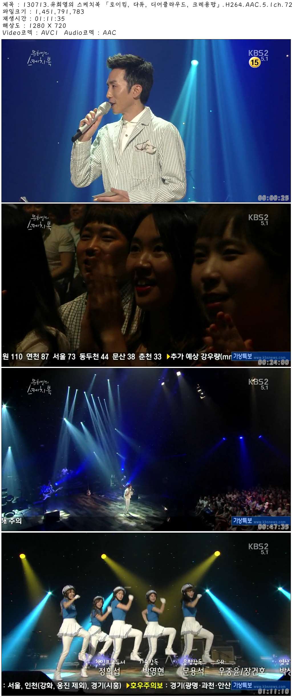 130713.유희열의 스케치북 「로이킴, 다듀, 디어클라우드, 크레용팝」.H264.AAC.5.1ch.jpg