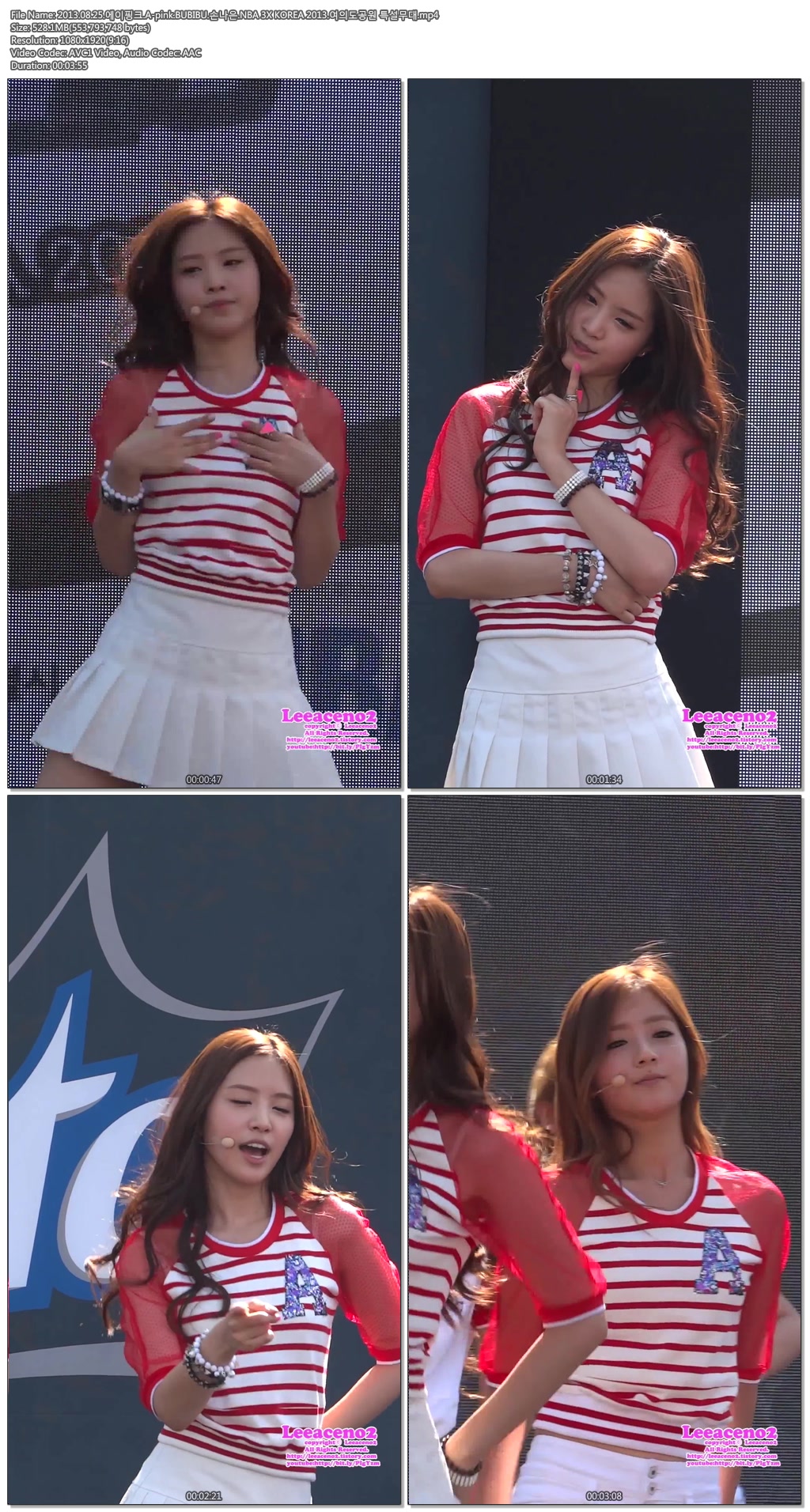 2013.08.25.에이핑크.A-pink.손나은.NBA 3X KOREA 2013.여의도공원 by Leeaceno2a.jpg.jpg