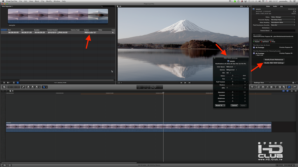 RED RAW in FCP X