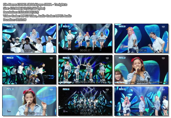 130901 SBS Inkigayo SPICA - Tonight.ts.jpg
