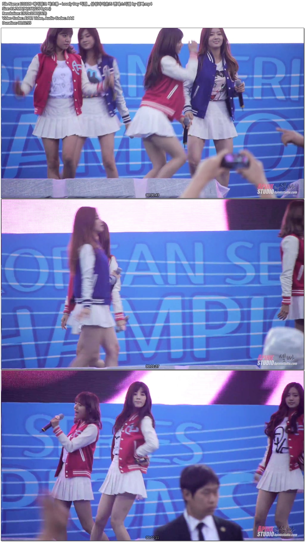 131109 에이핑크 (윤보미.박초롱) 직캠 - 삼성라이온즈 팬페스티벌 by 셀빠01.jpg.jpg