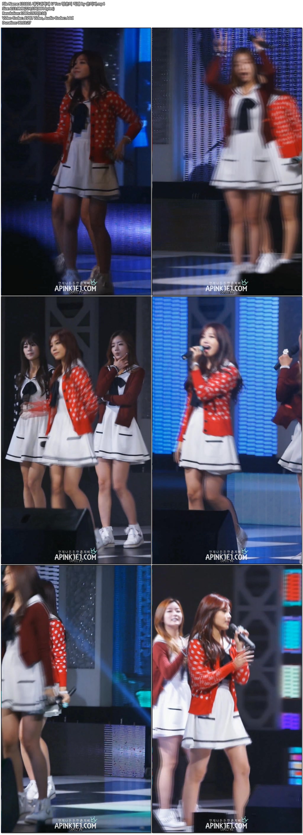 131101 대구과학대 - Apink(정은지) 직캠 by 은지비01.jpg