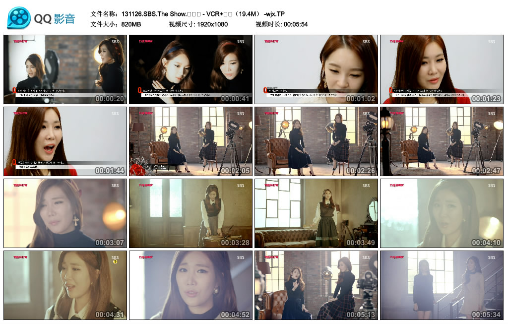 131126.SBS.The Show.다비치 - VCR 편지（19.4M） -wjx.TP.jpg