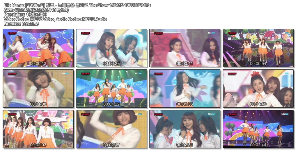 [SBSfunE] 여가수 공중파편집 The Show 140415 1080i HDMI01.jpg