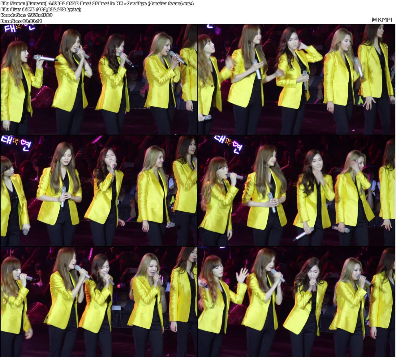 [Fancam] 140802 SNSD Best Of Best In HK - Goodbye (Jessica focus).JPG