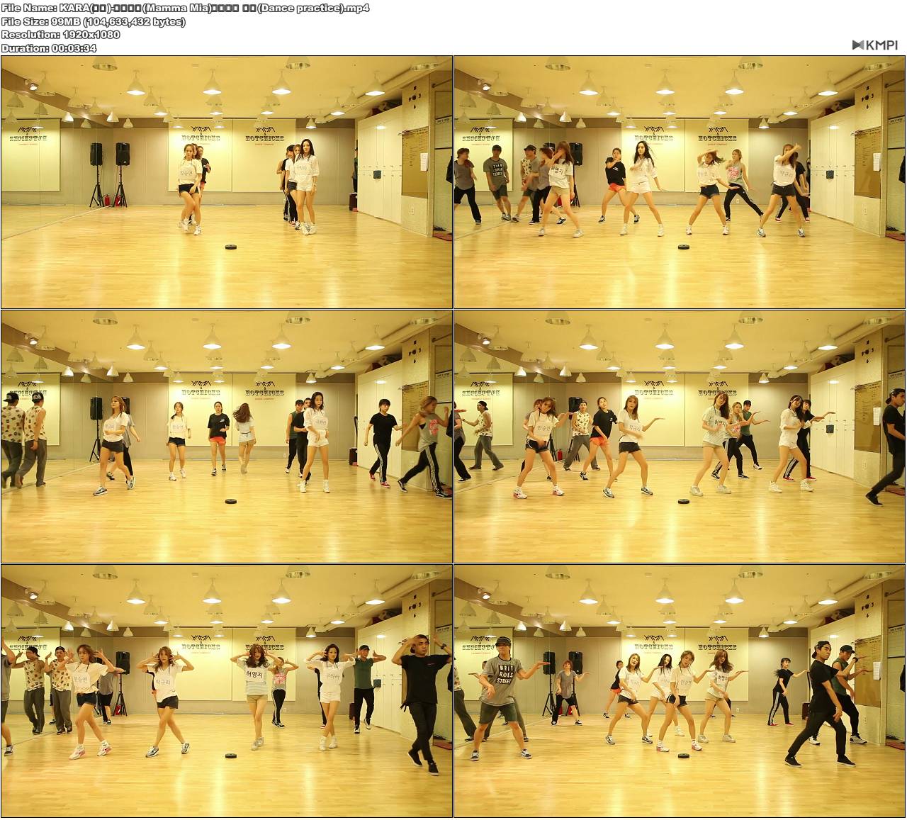 KARA(카라)-맘마미아(Mamma Mia)안무연습 영상(Dance practice).JPG