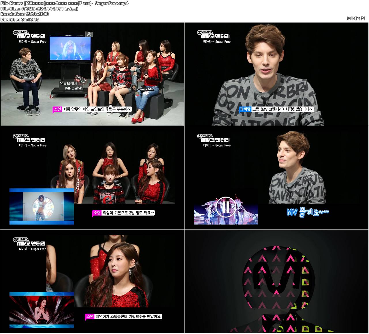 [MV코멘터리] 엠피디&파비앙 티아라(T-ara) - Sugar Free.JPG