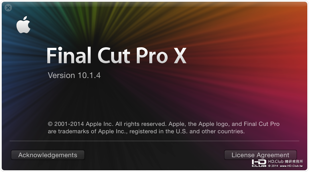 Final Cut Pro 10.1.4 