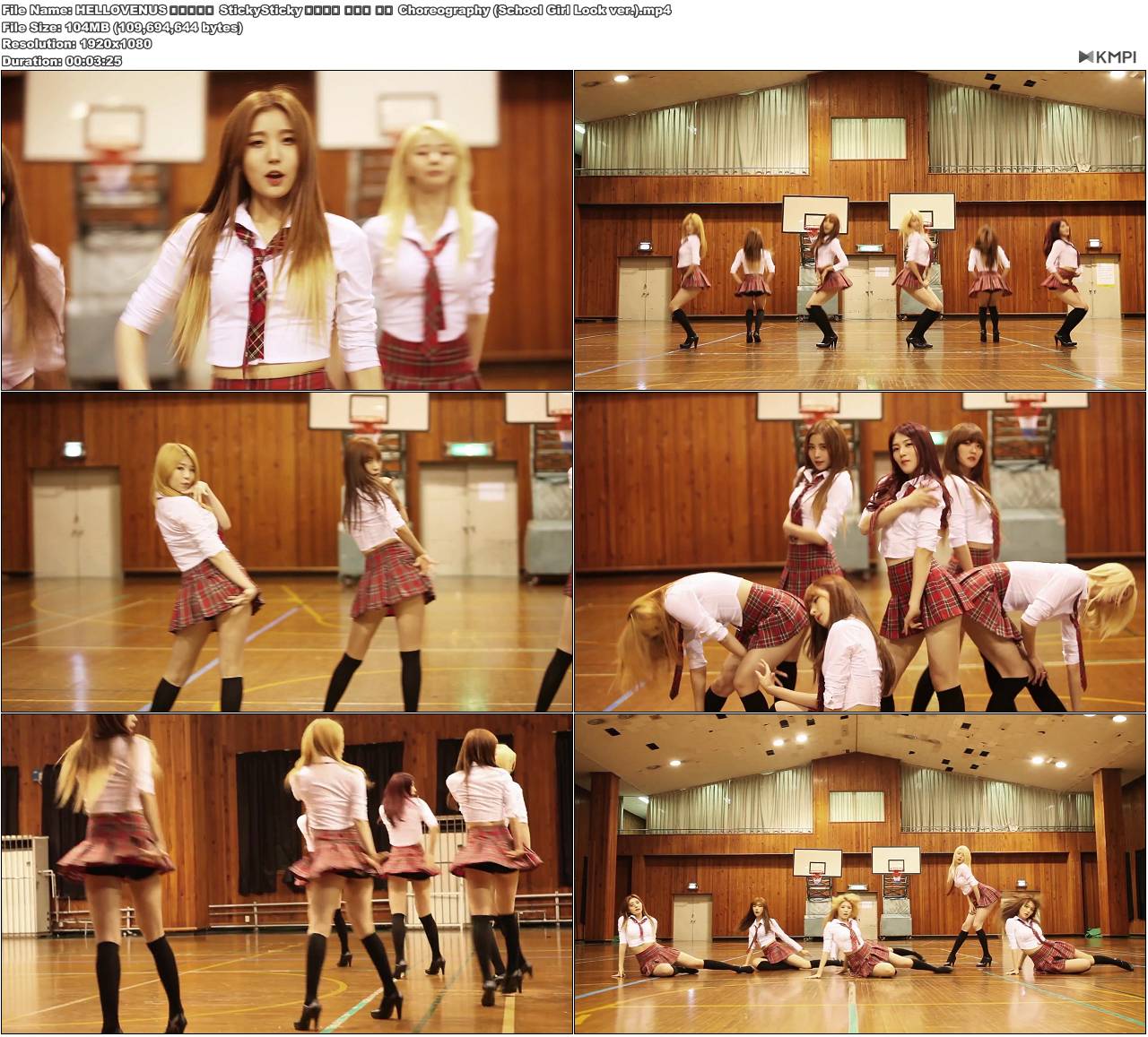 HELLOVENUS 헬로비너스 StickySticky 끈적끈적 스쿨룩 안무 Choreography (School Gir.jpg