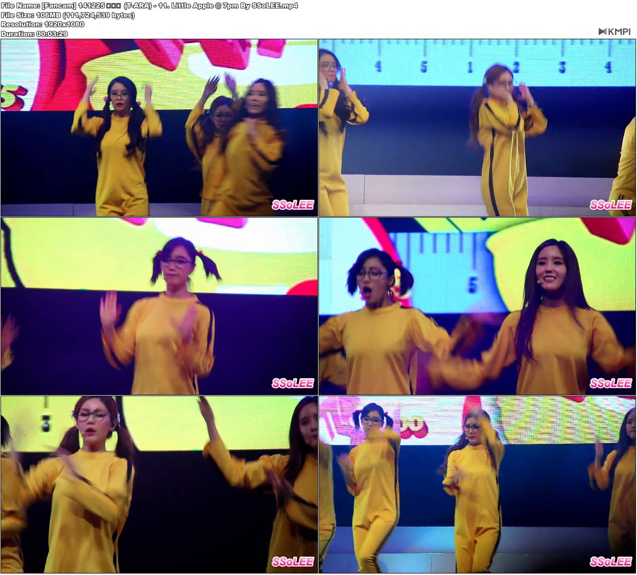 [Fancam] 141225 티아라 (T-ARA) - 11. Little Apple @ 7pm By SSoLEE.JPG