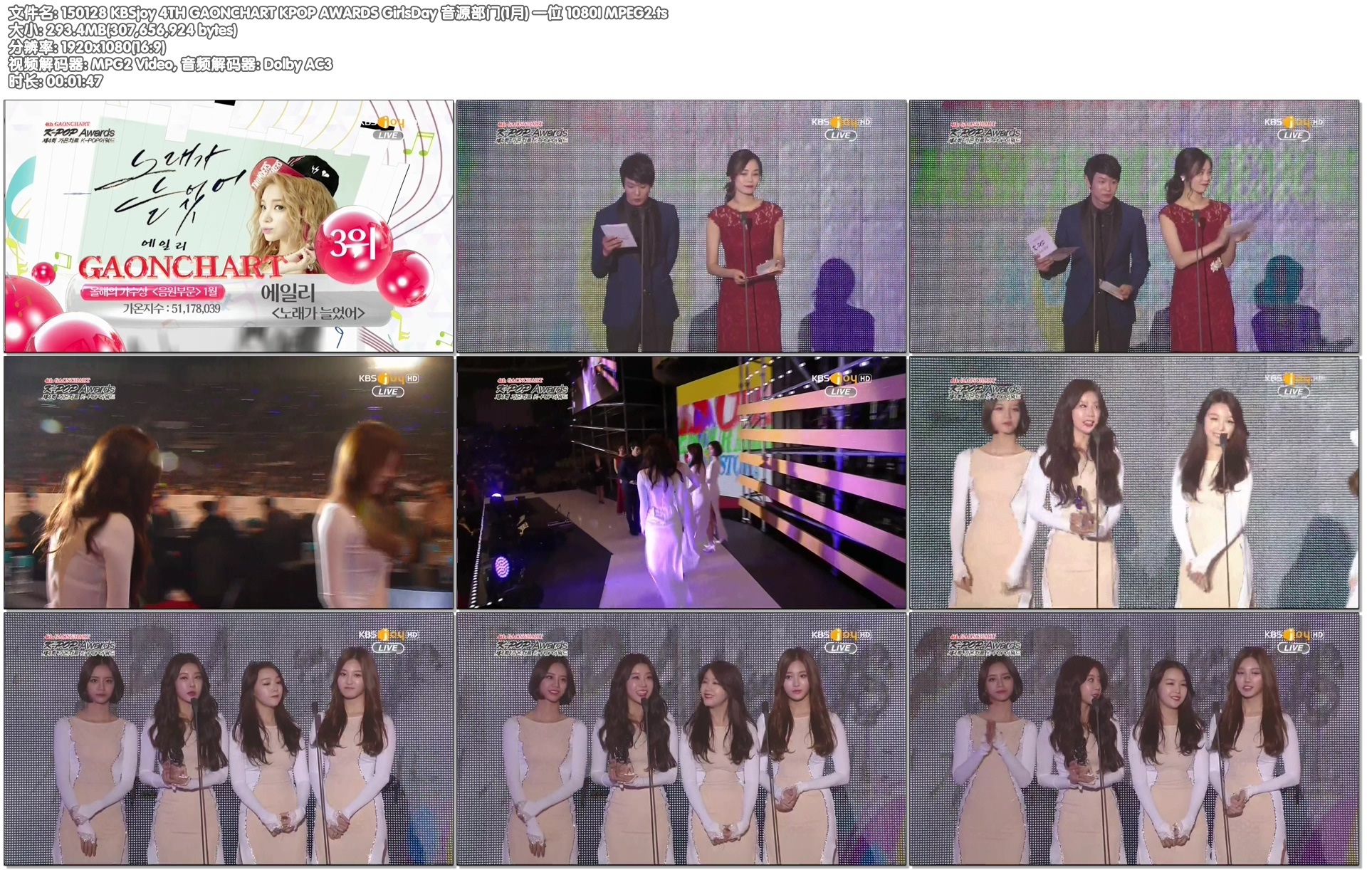 150128 KBSjoy 4TH GAONCHART KPOP AWARDS GirlsDay 音源部门(1月) 一位 1080I MPEG2.jpg