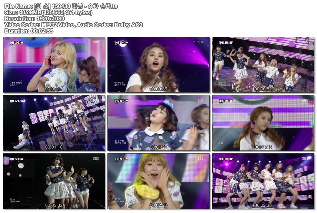 [더 쇼] 150430 라붐 - 슈가 슈가.ts.jpg