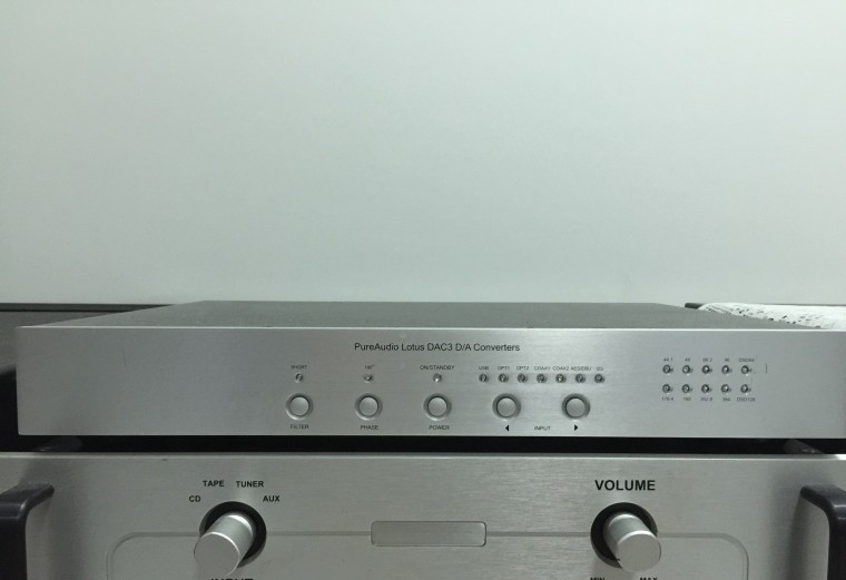 自售Lotus dac3銀色面板USB支援DSD播放