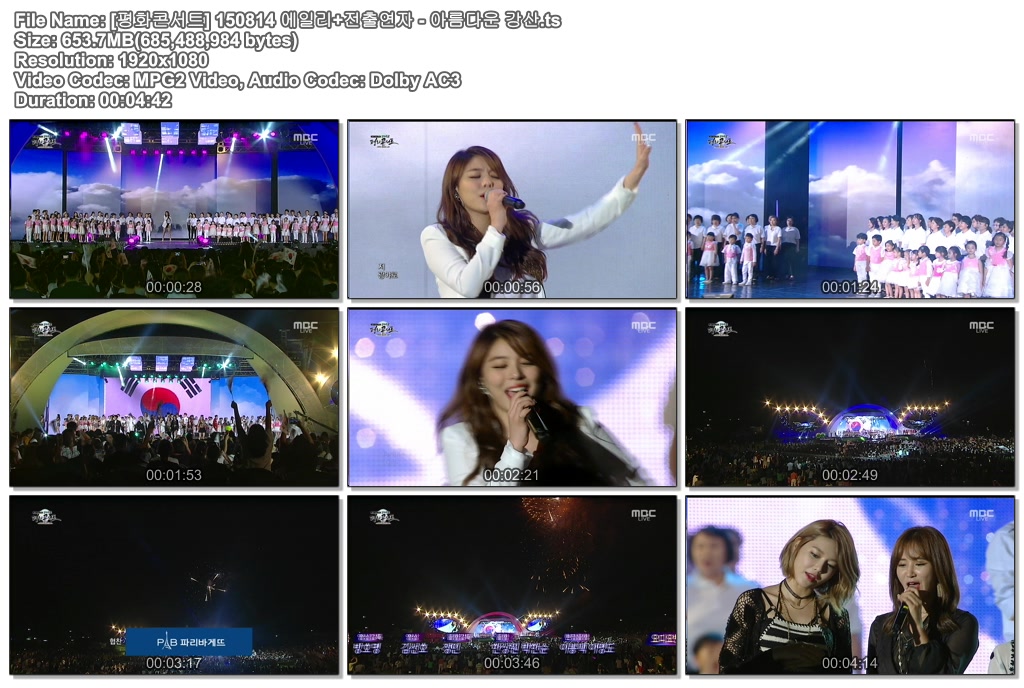 [평화콘서트] 150814 에일리 전출연자 - 아름다운 강산.ts.jpg