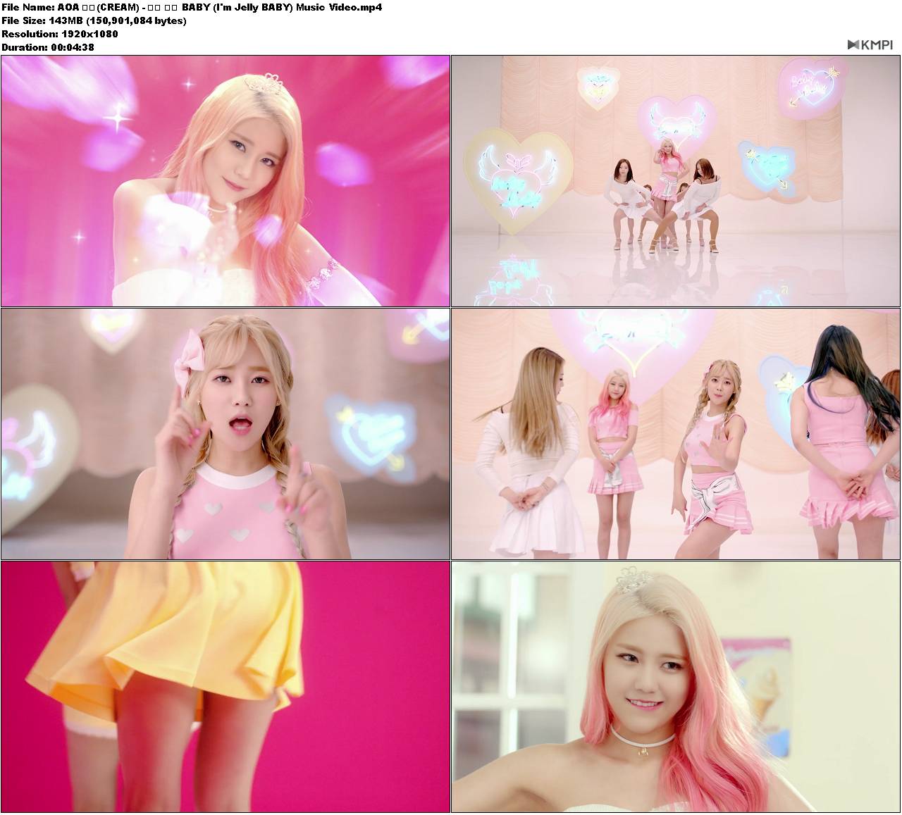 AOA 크림(CREAM) - 질투 나요 BABY (I\'m Jelly BABY) Music Video.JPG