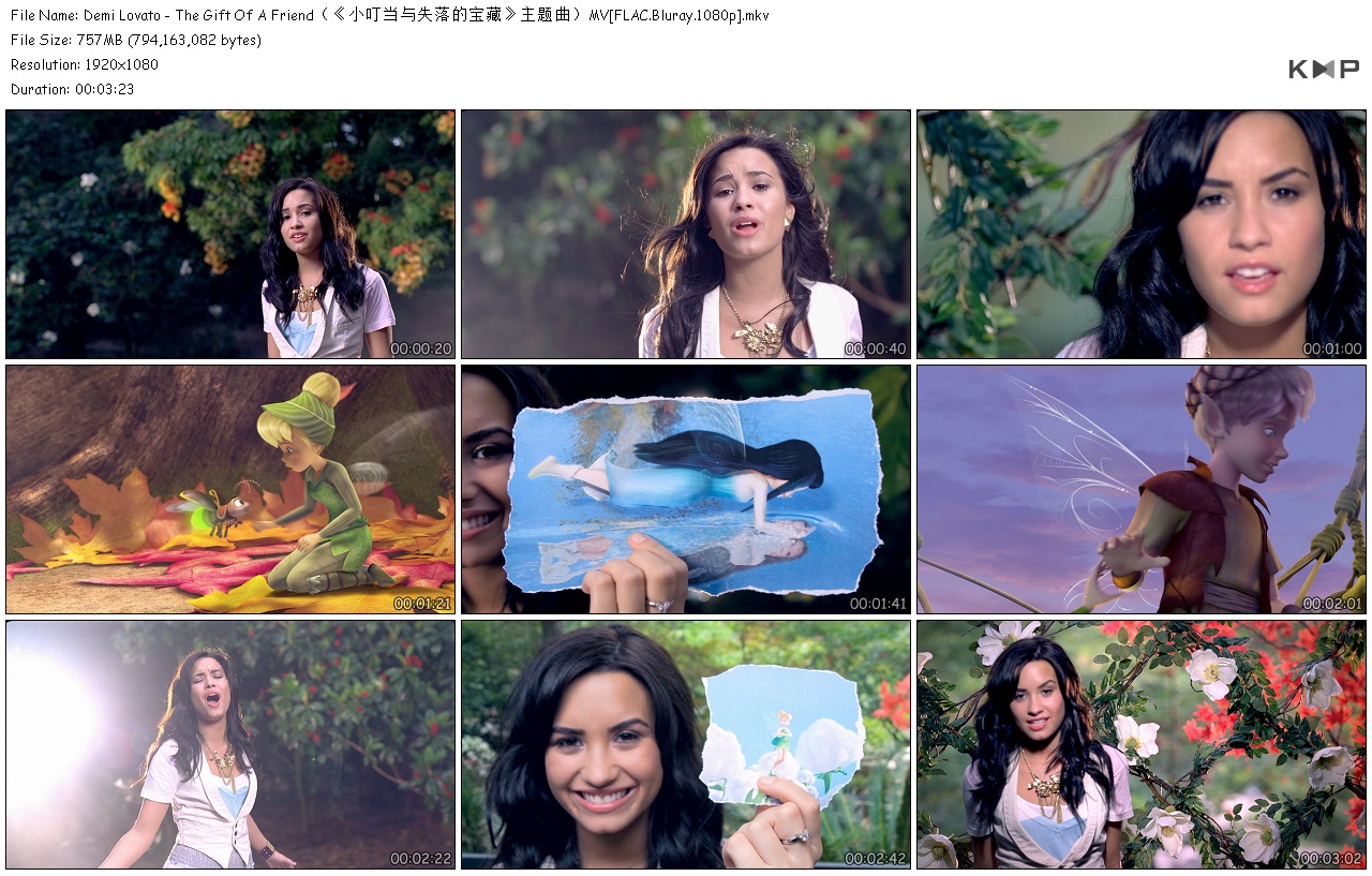 Demi Lovato - The Gift Of A Friend（《小叮当与失落的宝藏》主题曲）MV[FLAC.Bluray.jpg