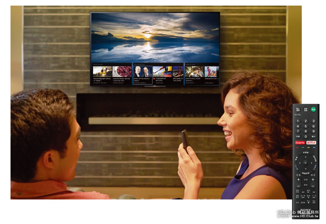圖2)Sony 全新系列BRAVIA 4K HDR液晶電視支援Android TV智慧電視平台，搭配搭載於電視.jpg