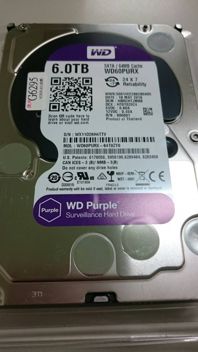WD監控碟WD60PURX