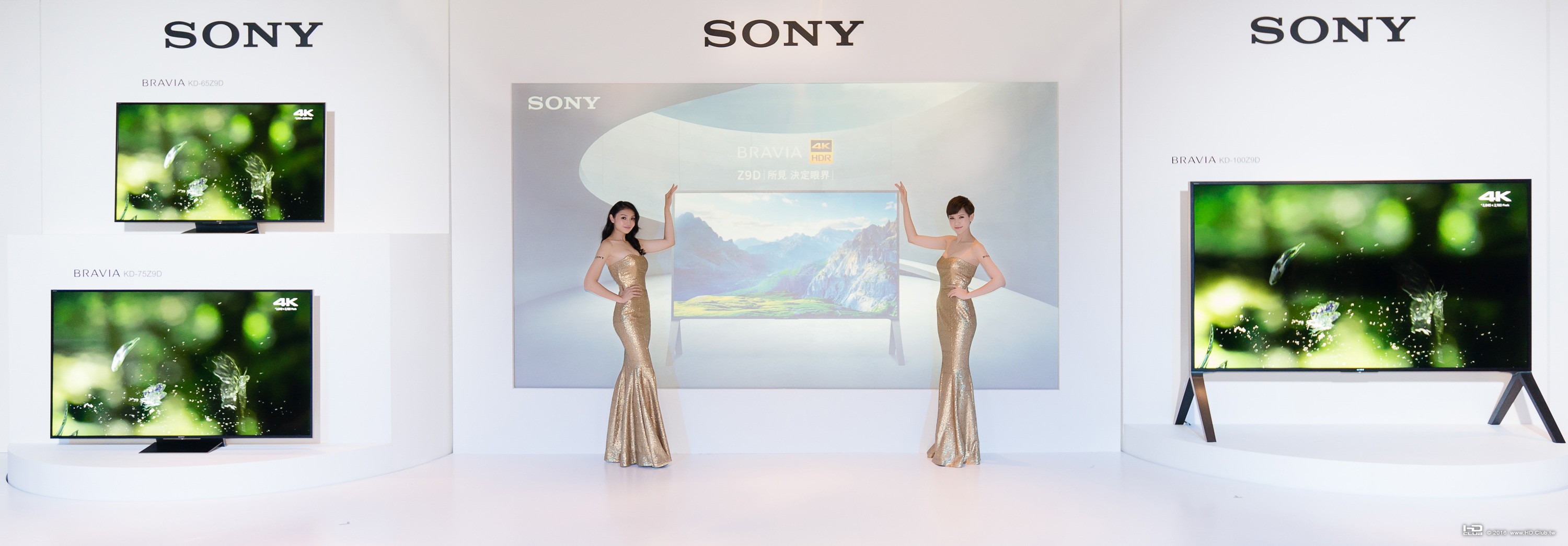 4. Sony全新2016 旗艦級BRAVIA 4K HDR液晶電視Z9D系列共有65吋、75吋及100吋螢幕機種..jpg