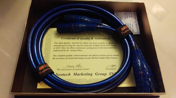 Neotech NEI-3001 III訊號線(1.5米XLR頭)
