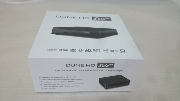 DUNE HD Solo Lite 4K 播放器( SIGMA 8758 晶片 )