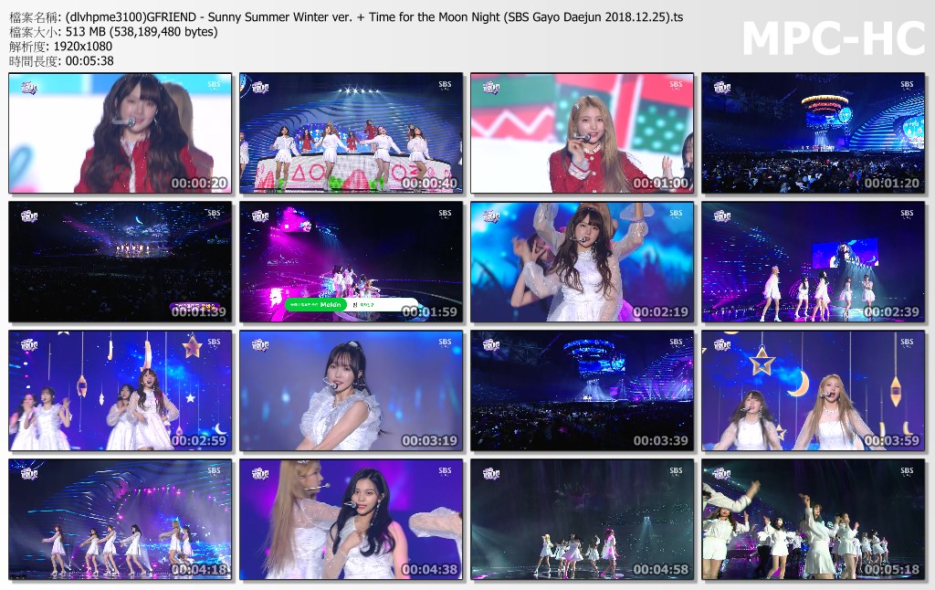 (dlvhpme3100)GFRIEND - Sunny Summer Winter ver. + Time for the Moon Night (SBS G.jpg