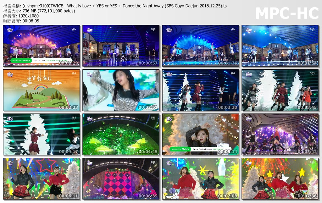 (dlvhpme3100)TWICE - What is Love + YES or YES + Dance the Night Away (SBS Gayo .jpg