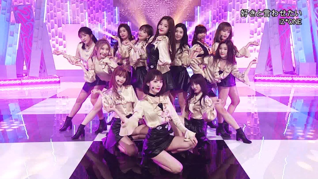 (dlvhpme3100)IZONE - Suki to Iwasetai ( Music Fair 2019.02.02).ts_snapshot_02.27.267.jpg