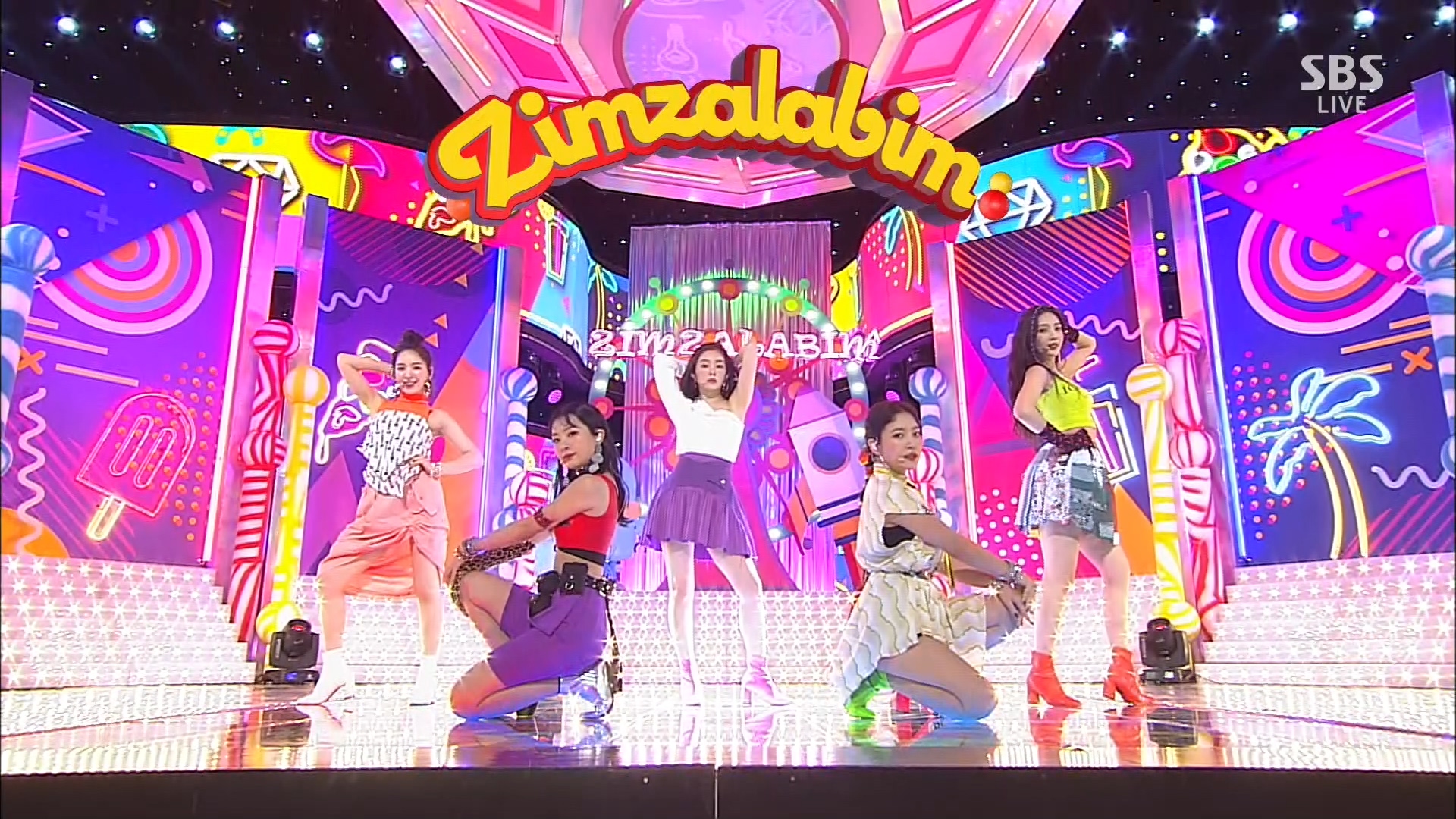 190623 SBS Inkigayo Red Velvet - Suuny Side Up + Zimzalabim.ts_20190625_040141.711.jpg