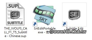 2 個工具, SrtEdit, Subtitle Edit & Sup字幕