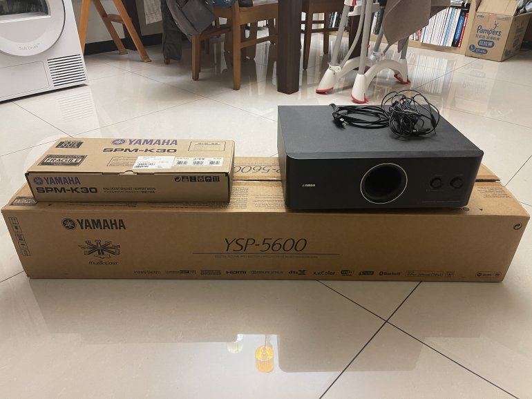Yamaha YSP-5600 聲霸+ YST-150重低音